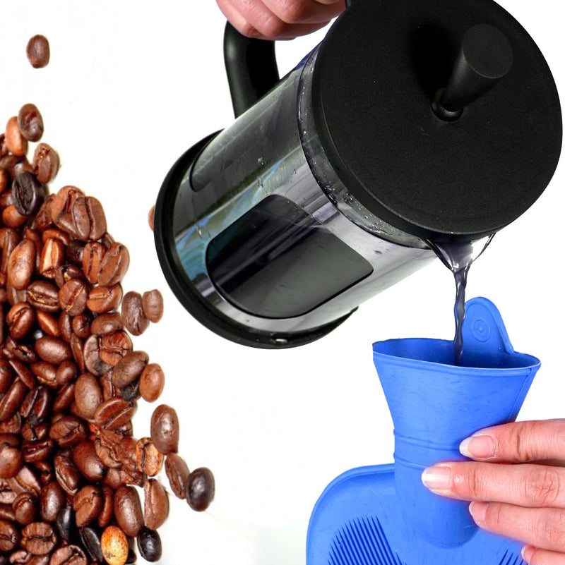 [Australia] - 2 L Enema Bag ，Coffee Enema Bag Kit with 5.0 ft. Long Silicone Hose ,2 Multi-Size Reusable Tips, Controlable Water Flow Valve- Coffee, Shower, Douche & Home Adult Enema Kit（Blue） Basic Version 