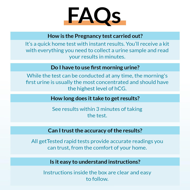 getTested 3-in1 Early Detection Pregnancy Test
