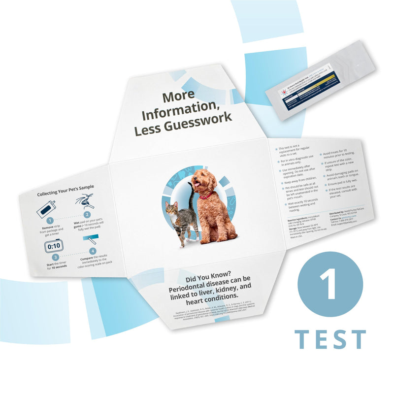 [Australia] - Petivity at-Home Oral Health Test for Cats and Dogs, Powered by Purina- (Pack of 1) 