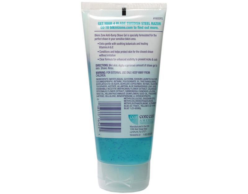 Bikini Zone Shave Gel Anti-Bumps, 4 Ounce (2 Pack)