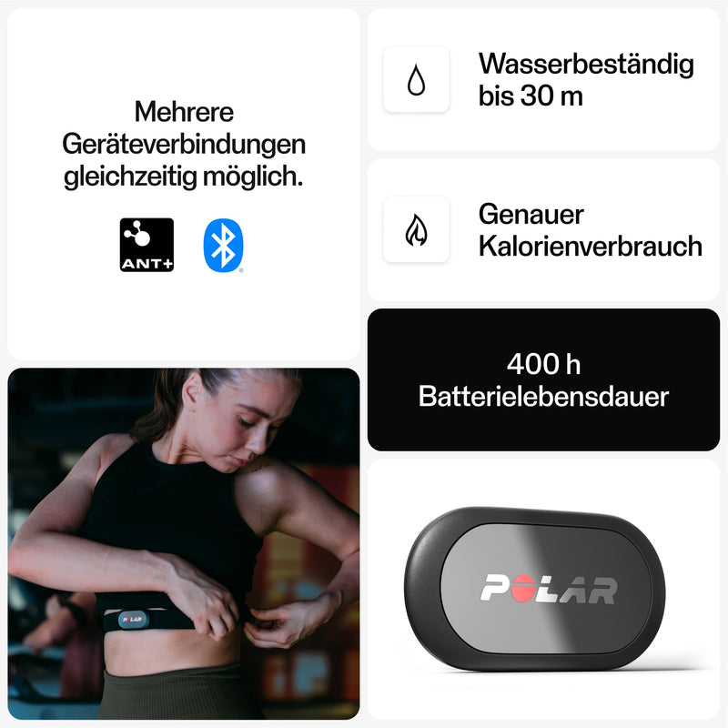 [Australia] - Polar H9 Heart Rate Sensor M-XXL 