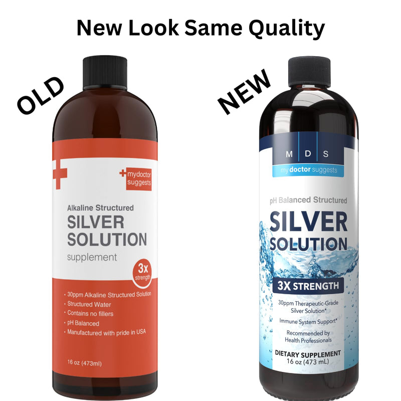 [Australia] - Alkaline Structured Silver Liquid Supplement 30ppm - Advanced Immune Support Liquid Drops - Extra Strength Structured Colloidal Silver Mineral Supplements - Made in USA (16 oz) 16 Fl Oz (Pack of 1) 