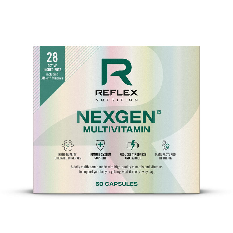 Reflex Nutrition Nexgen® Multivitamins and Minerals for Immune Support (60 Caps)- Multi Mineral and Vitamins for Immune System - Vitamins for Tiredness and Fatigue - Vitamin D Magnesium Vitamin C Zinc Standard 60 count (Pack of 1)