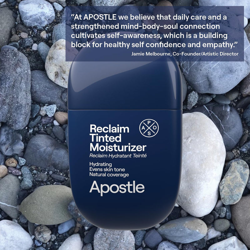 APOSTLE Reclaim Tinted Moisturizer for Men (3 Port Antonio) - Niacinamide, Vitamin E, Squalane, Hyaluronic Acid, Tinted Face Moisturizer For Men. Hydrates, Evens Skin Tone, 1 Fl. Oz. 03 Port Antonio