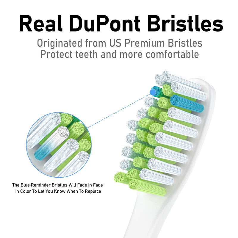 Replacement Toothbrush Heads for Ultra Plaque Control & Whitening, Diamantine-Clean Brush Heads Compatible with Philips Sonicare Electric Toothbrush, 4 Pack 4-pack