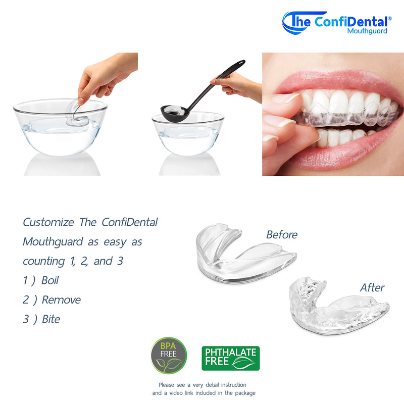 [Australia] - Pack of 6 Moldable Mouth Guard for Teeth Grinding Clenching Bruxism, Sport Athletic, Whitening Tray 7 Piece Set Old Black 