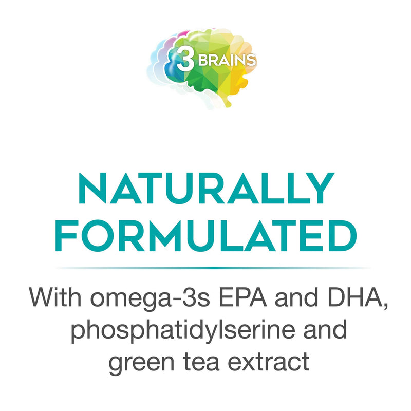 [Australia] - Natural Factors 3 Brains, Higher Thoughts, Support for Cognitive Health and Brain Function, Daily Dietary Supplement, 90 Softgels (45 servings) 