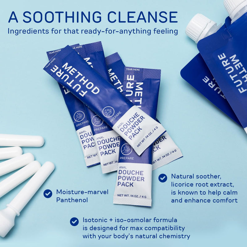 [Australia] - Anal Douche Kit 200ml - Disposable Intimate Wash - All-in-1 Anal Cleaner with Isotonic and Iso-Osmolar Solution - Hydrating and Calming Gentle Care for Safe and Confident Play, (Pack of 2) New Version Pack of 2 