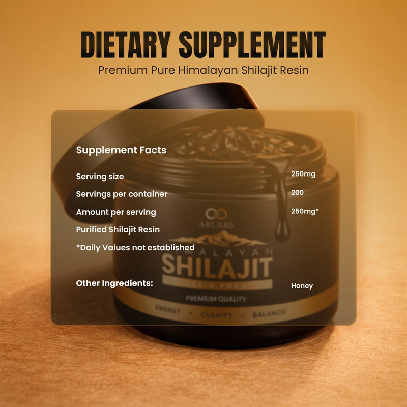 50g Himalayan Shilajit Resin – Pure, Lab-Tested Supplement
