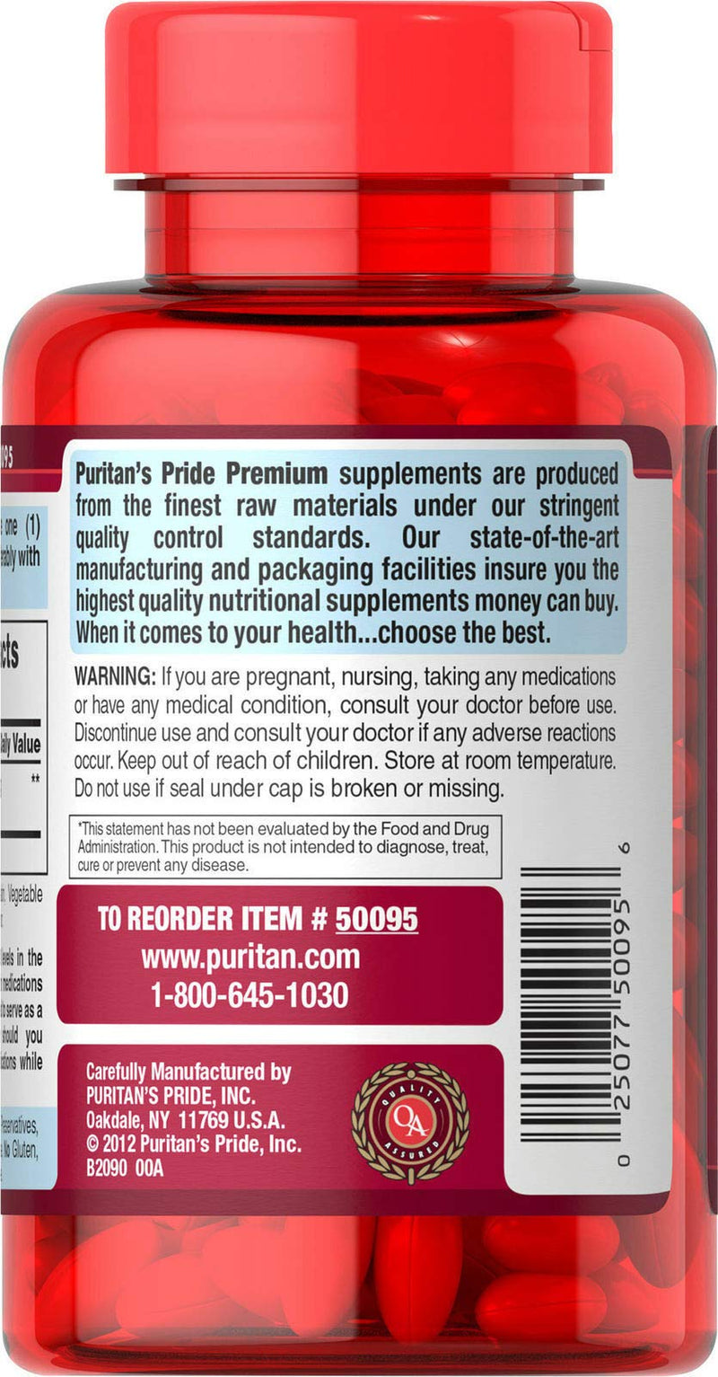 [Australia] - Puritan's Pride CoQ10 200mg, Supports Heart Health, 240 Rapid Release Softgels 240 Count (Pack of 1) 