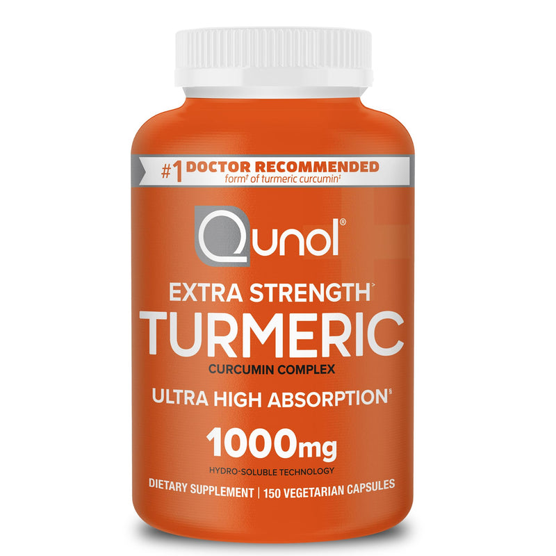 [Australia] - Qunol Turmeric Curcumin Supplement, 1000mg with Ultra High Absorption, for Joint Support, Extra Strength Capsules, 150 Count 150 Count (Pack of 1) 