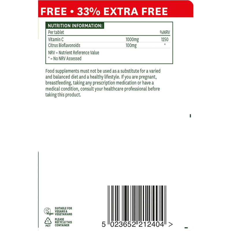 Natures Aid EXTRA FILL Vitamin C Timed Release 1000mg x 240