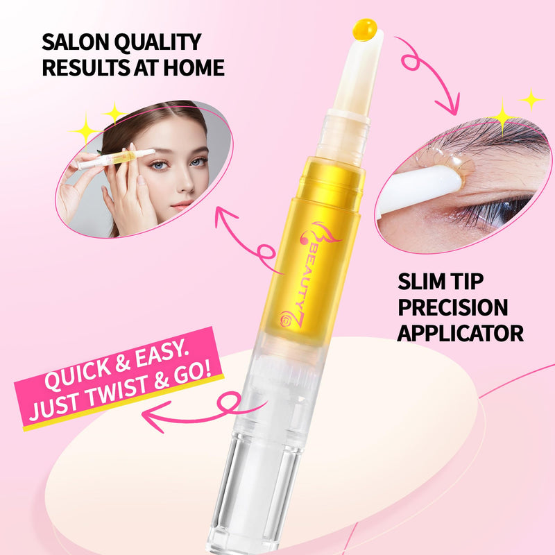 [Australia] - Beauty7 Wax Pen with Strips for Hair Removal Wax Removal of Eyebrows Face Facial Hair Removal Set with Wax Pen, Strips, Cleansing Oil after Waxing 