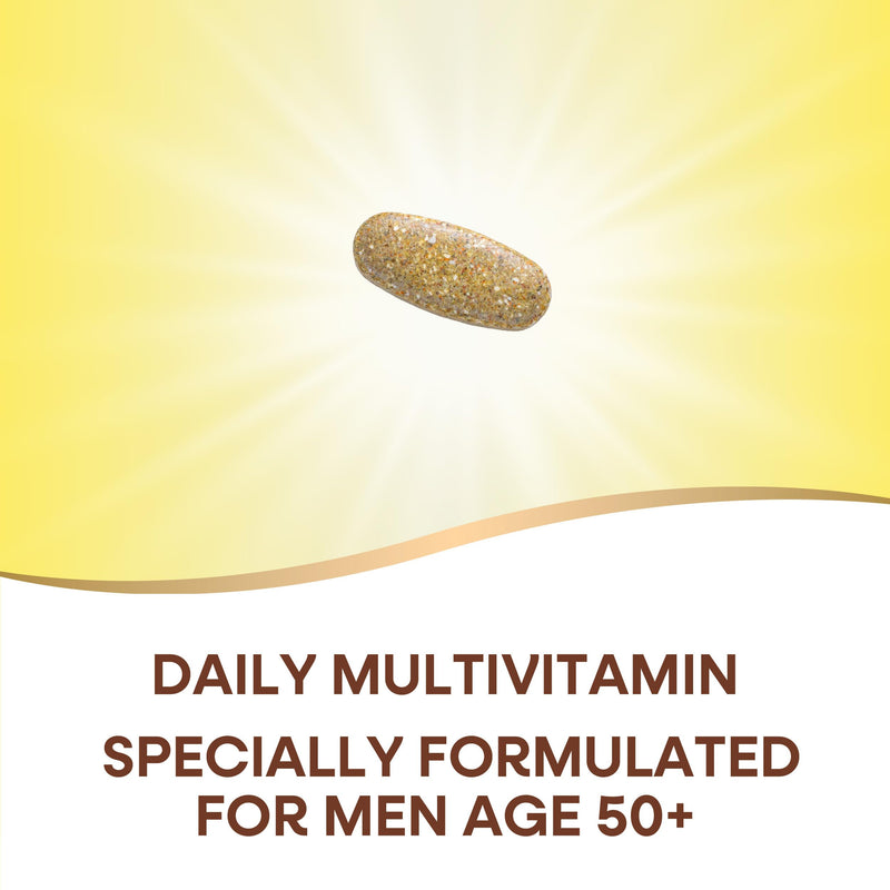 Nature's Way Alive! Men’s 50+ Daily Ultra Multivitamins,High Potency Formula,Supports Healthy Brain,Eyes & Heart*,with Methylated Vitamin B12,Gluten-Free,150 Tablets,(Pack of 2) 150 Count (Pack of 2)