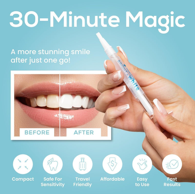 [Australia] - Venus Visage Teeth Whitening Pen - Effective Teeth Whitening Gel - 40+ Uses - Professional Formula - Mint Flavor - No Sensitivity (0.10 Fl Oz (Pack of 3)) 