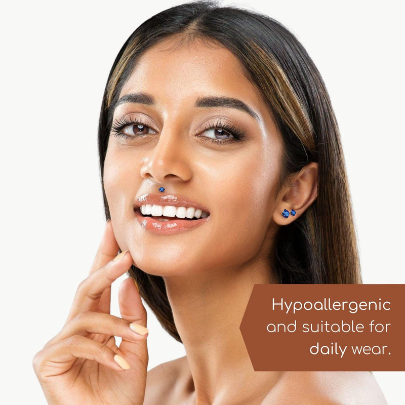 [Australia] - BodyJ4You 4PC Labret Tragus Cartilage 16G Studs - Aftercare Bump Treatment Keloid Removal 