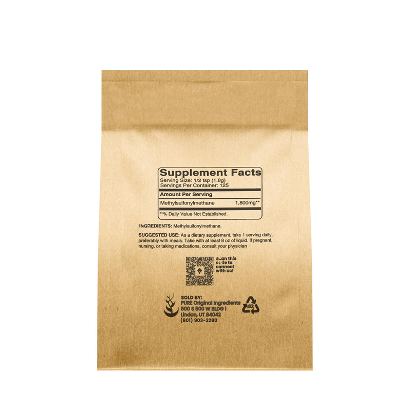 [Australia] - PURE ORIGINAL INGREDIENTS Methylsulfonylmethane (8 oz) MSM, Natural Sulfur, Dietary Supplement 