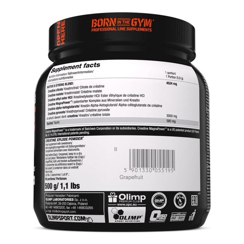 OLIMP SPORT NUTRITION Olimp Creatine Xplode Powder 500 g - Grapefruit Flavour