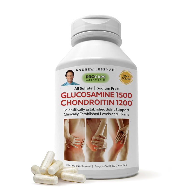 [Australia] - ANDREW LESSMAN Glucosamine 1500 Chondroitin 1200mg - 150 Capsules - 100% Sulfate Form, Research Established Ingredients and Levels for Support of Healthy Joint Tissue. Small Easy to Swallow Capsules 150 Count (Pack of 1) 