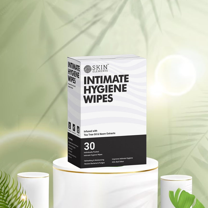 [Australia] - Skin Elements Intimate Hygiene Wipes | pH Balanced Wipes with Tea Tree Oil | Avoids Itching and Bad Odor | Pack of 30 Individually Wrapped Wipes 