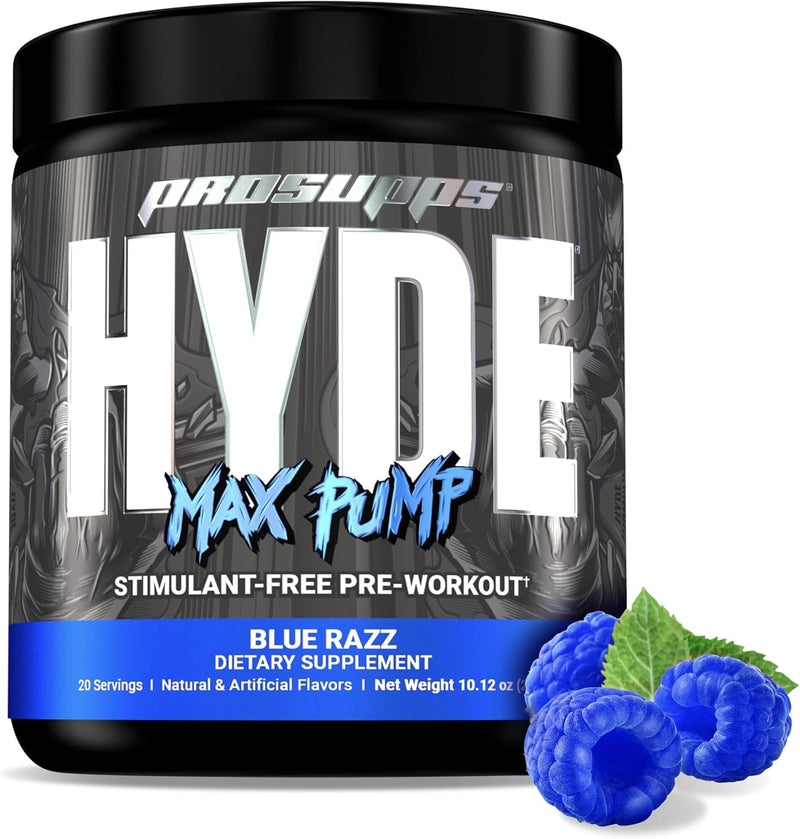 ProSupps L-Carnitine 3000 Liquid Shots & Hyde Max Pump Pre-Workout Bundle | Stimulant Free Liquid Shots (Dragon Fruit) & Pre-Workout Energy Powdered Drink (Blue Razz)