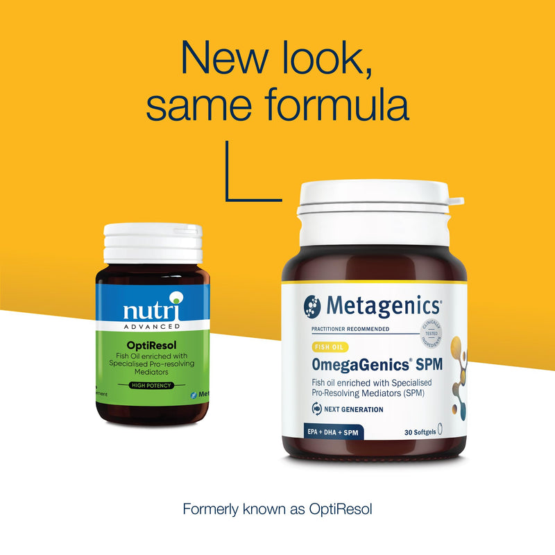Metagenics OmegaGenics SPM Capsules - Fish Oil with Specialised Pro-Resolving Mediators - 30 Capsules 30 count (Pack of 1)
