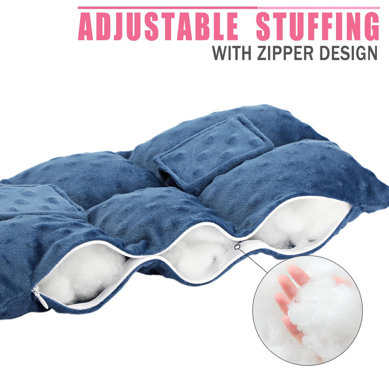 Ostomy Seatbelt Pillow, Ostomy Driving Protector, Stoma Shiled Ileostomy Urostomy Riding Guard, No Squeezing, Ostomate Must Have Supplies, Minky Dot Denim Blue