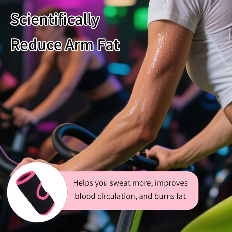 [Australia] - 2pcs Arm Toning Bands for Workout, Spandex Arm Trimmer Sleeves Fit Fat Burn Stay Comfortable Workout Bands for Sculpting Flabby Arms 