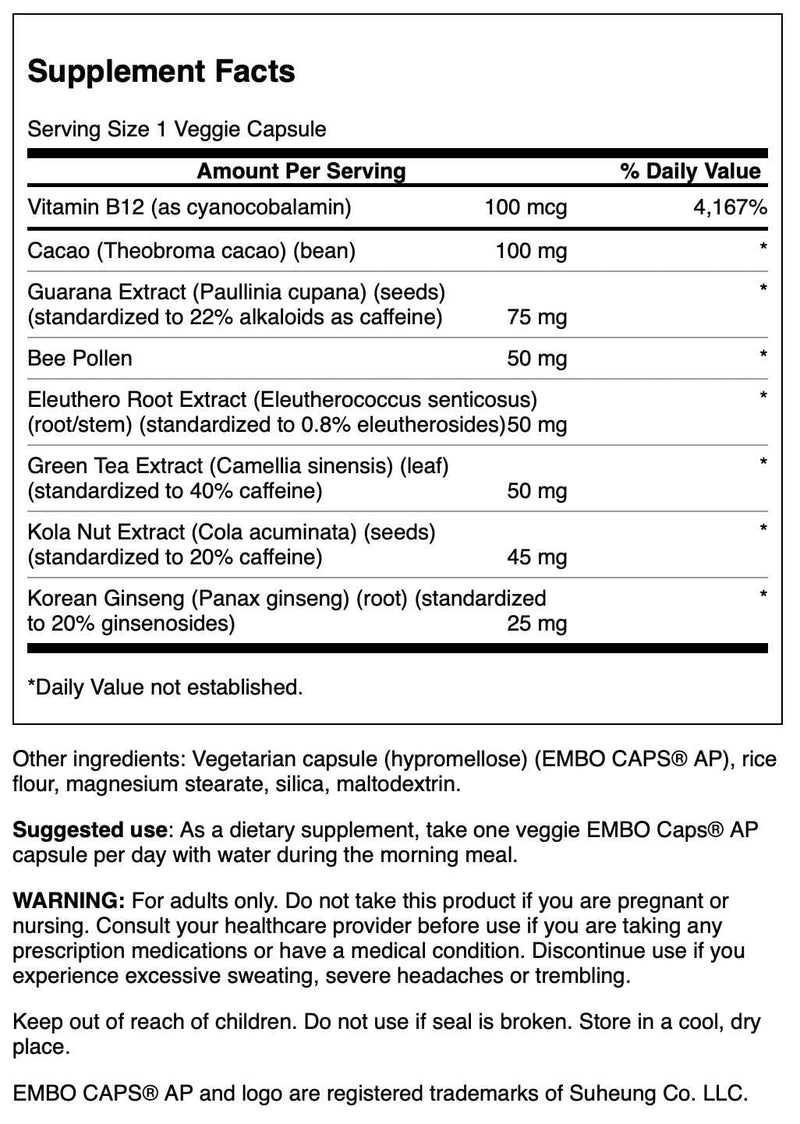 Swanson Ultra Energy Boost - Designed Release 60 Veg Caps (Pack of 2) 60 Count (Pack of 2)