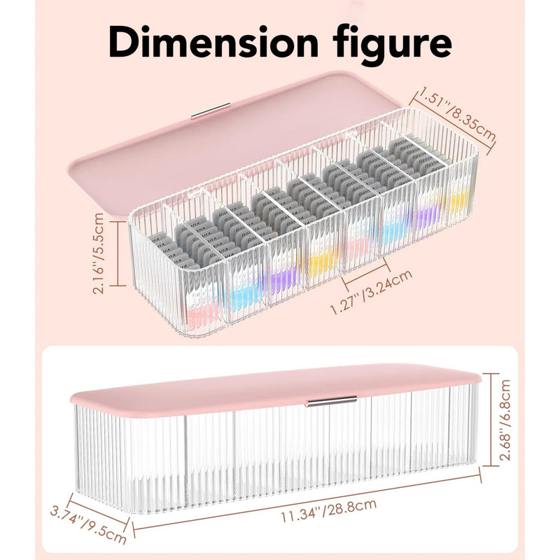 [Australia] - P-80 daily contact lens organizer with a Remover & a Tweezer, Disposable Contact Lens Dispenser, Clear Plastic Box for All Brands Daily Lens (White). WHITE 
