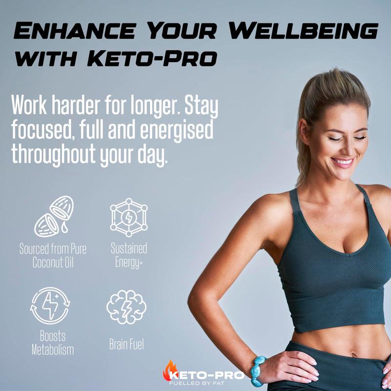 Keto-Pro MCT Powder 250g | Premium C8 Keto Coffee Creamer | MCT Creamer | Suitable for Paleo & Vegan Diets | Gluten & Palm Oil Free | MCT Oil Powder | Pure Caprylic Acid | Chocolate