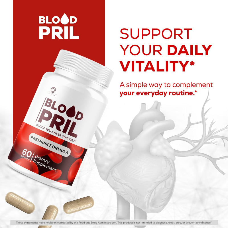 (3 Pack) Blood Pril Capsules - Official BloodPril Pills Advanced Premium Support for Maximum Strength with AllNatural Ingredients Vitamins for Overall Health & Wellness, 180 Capsules for 3 Months