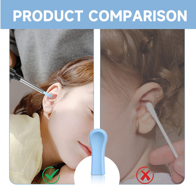 [Australia] - Mrltau Pack of 30 Silicone Ear Cleaner Head for Earwax Remover, Ear Spoon Accessories for Ear Wax Removal Otoscope, Replacement Tips for Ear Vacuum, Earwax Suction Ear Cleaner Accessories A 