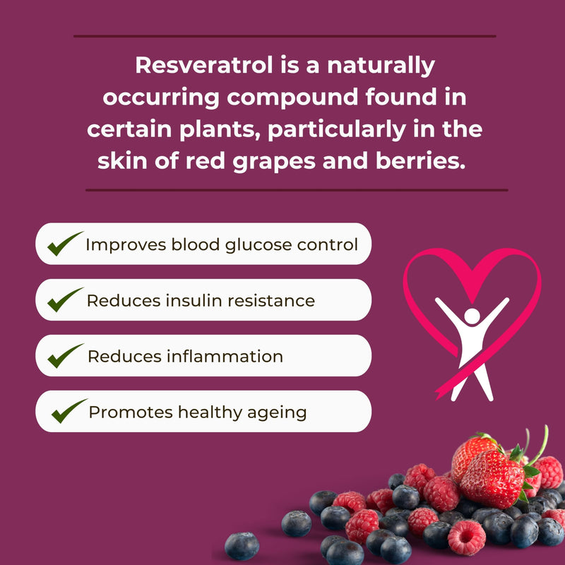 Advanced Blood Sugar Support | Clinically Studied Formula for Insulin Sensitivity & Glucose Control | Trans-Resveratrol & Hesperetin | Metabolic Support | Vegan