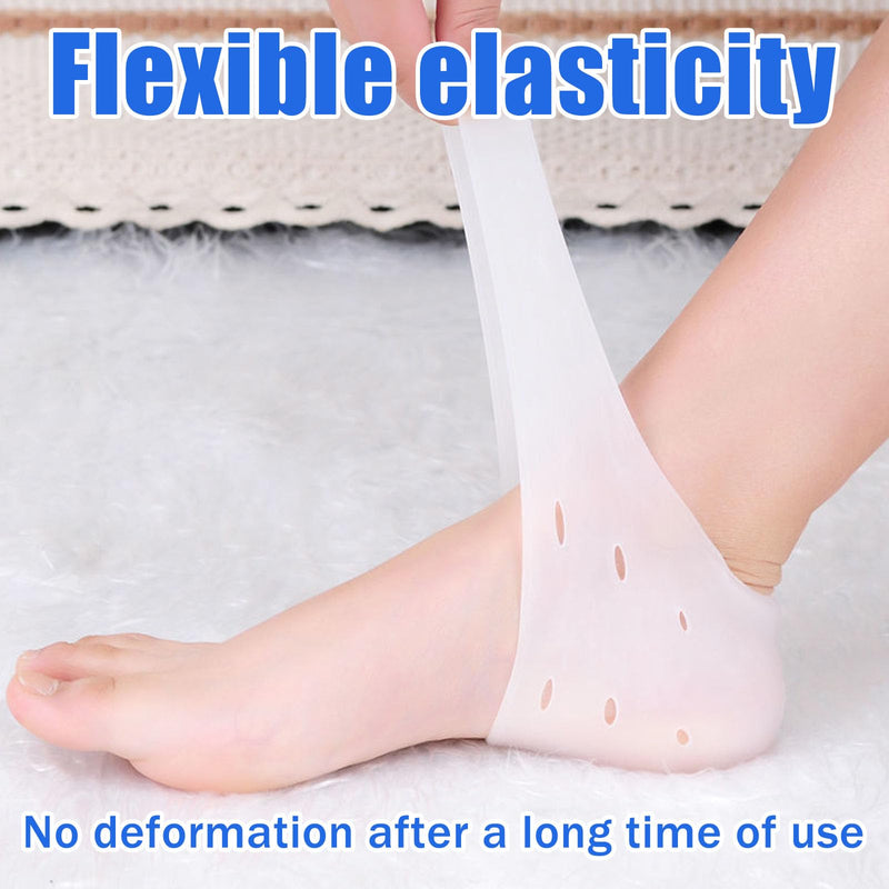 [Australia] - 3 pairs of gel heel protection silicone pads, heel pads for shoes, heel sleeves plantar fasciitis inserts, suitable for heel spurs, plantar fasciitis, heel pain, dry cracks and other symptoms 