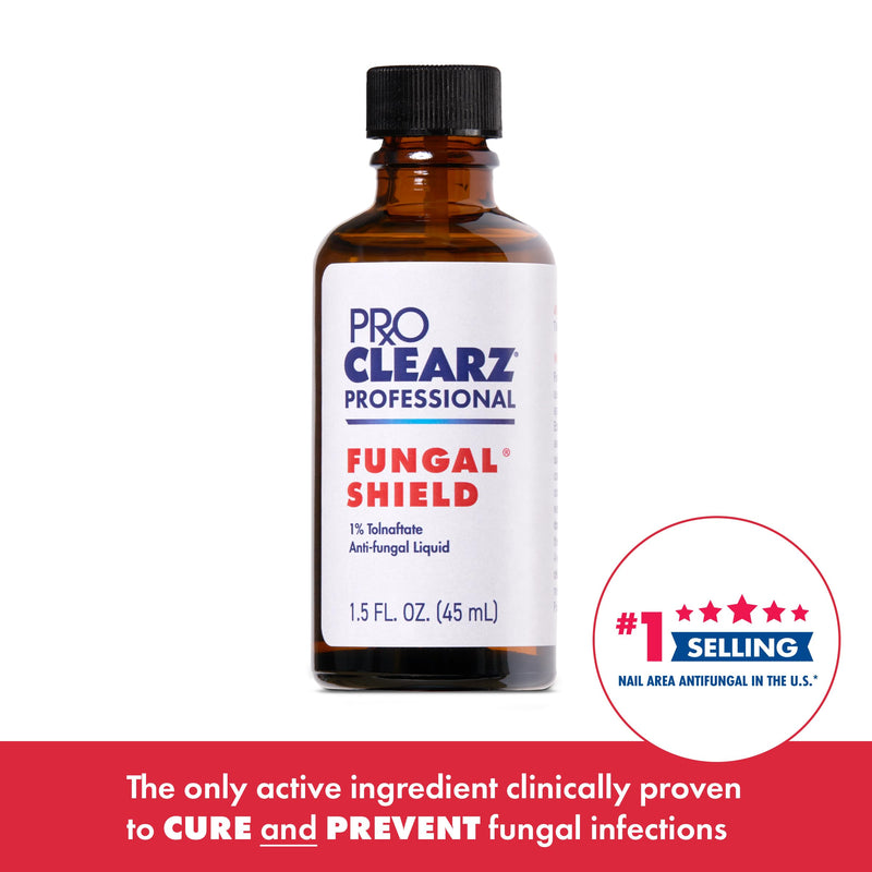 Fungal Shield Professional Antifungal Treatment, Maximum Strength Tolnaftate 1% Liquid, 1.5 fl oz Clinical Size