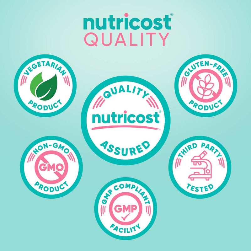 Nutricost Folic Acid for Women (Vitamin B9) 1200 mcg, 120 Capsules | With B12 and Biotin, Veggie Caps, Gluten-Free, GMO-Free
