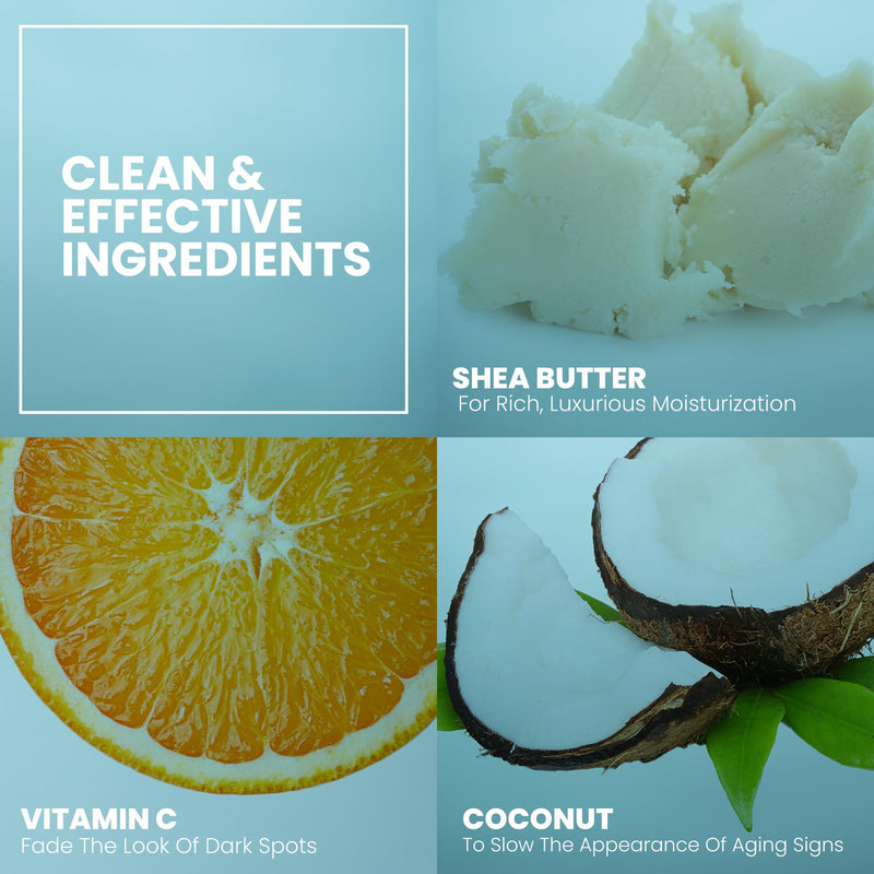 Eva Naturals Vitamin C Facial Scrub, Exfoliating Face Wash, Cleanse, Clear | Clarifies skin