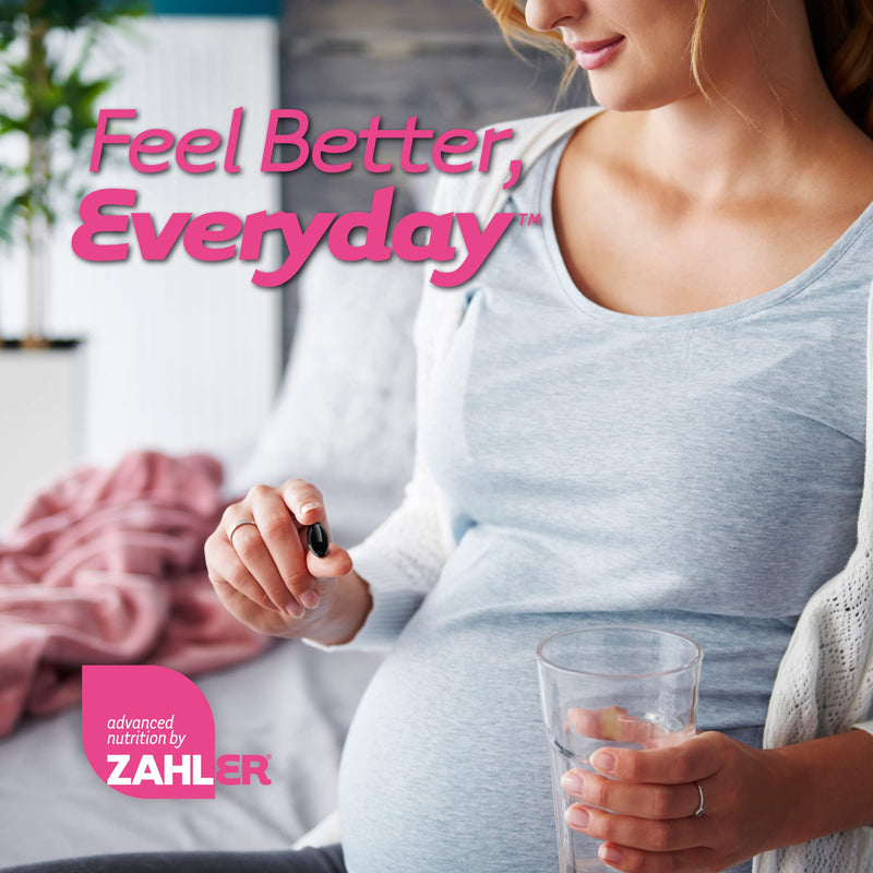 [Australia] - Zahler Mighty Mini Prenatal Vitamin with DHA & Folate - Certified Kosher - All Natural Prenatal Vitamins - Multivitamin for Pregnant Women - 19 Prenatal Vitamins Including Folic Acid (90 Softgels) 