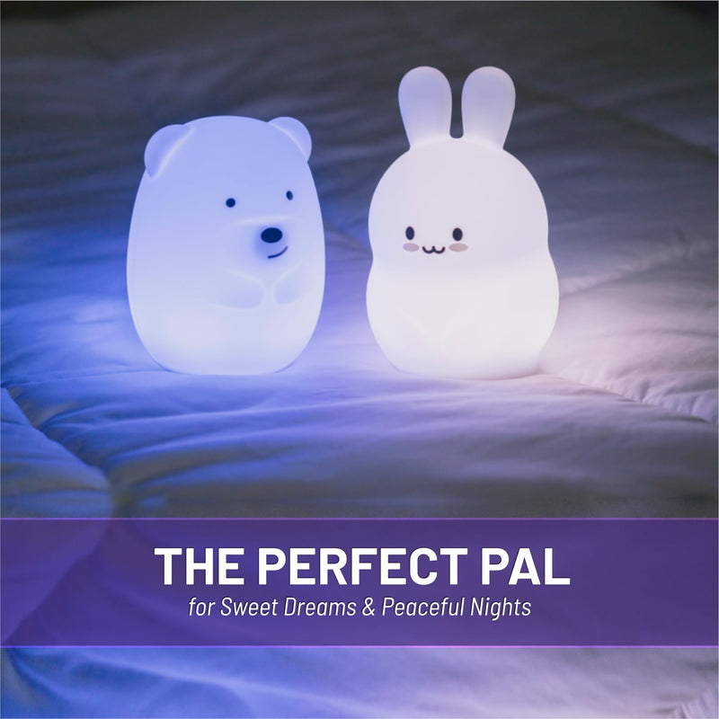 [Australia] - Lumipets, Night Light Kids, Kids Lamp, Kids Night Light, Baby Night Light, Toddler Night Light, Cute Night Light, Bear Night Light for Girls, Nightlight for Kids Room, Rechargeable Battery Junior Bear 