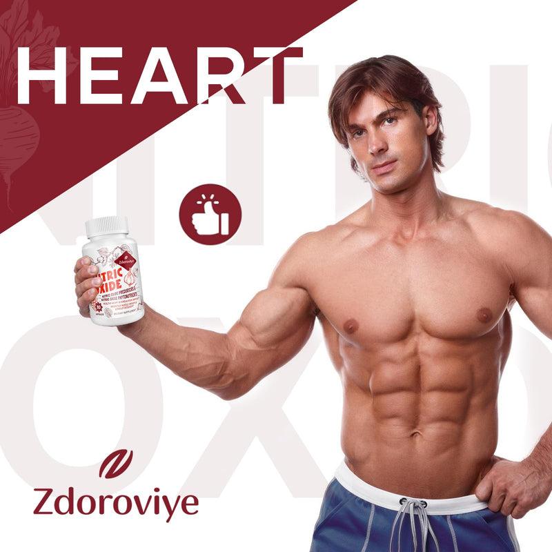 [Australia] - Nitric Oxide Supplement for Men, Nitric Oxide Precursor & Phytonutrient Complex for Heart, Immune- 90 Capsules (2 Pack) 90 Count (Pack of 2) 