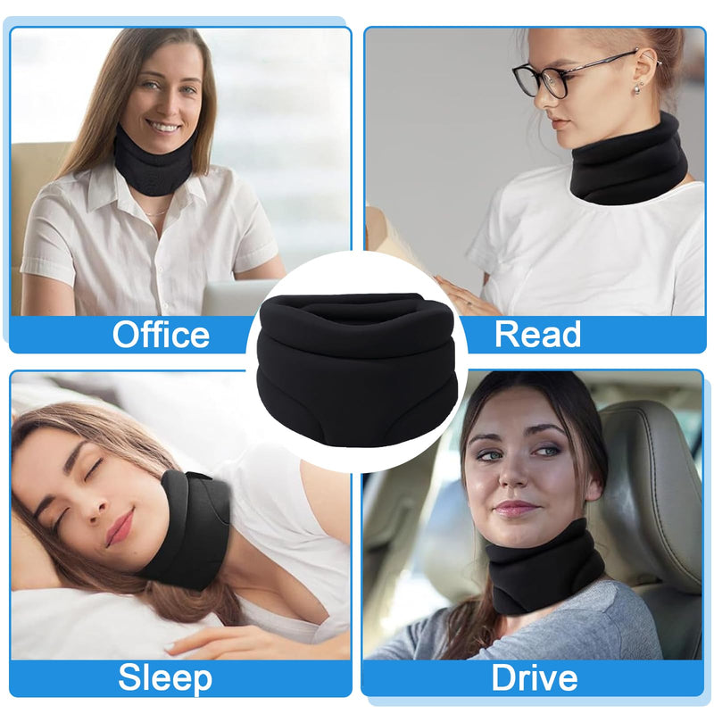 [Australia] - Raxfekro neck support for neck pain and support, neck bandage, neck stretcher made of soft foam neck brace for sleep pain and pressure for women men 