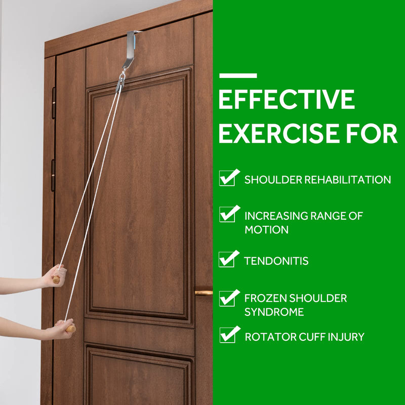 [Australia] - Shoulder Pulley,Over The Door Rehab Exerciser for Physical Therapy & Rotator Cuff Recovery 