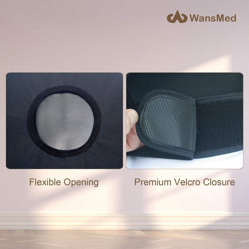 [Australia] - Colostomy Bag Covers for Men and Women, Stealth Belt for Sports and Daily Life, Colostomy Supplies, Black Medium 