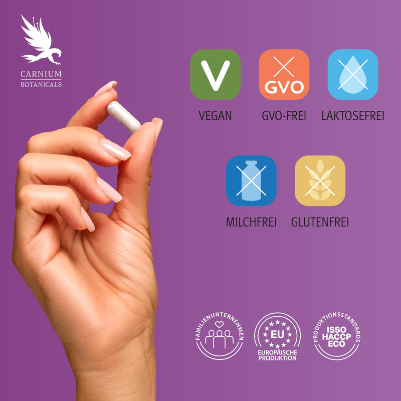 [Australia] - Carnium Botanicals MenoWELL - Meno Complex Menopause for Women - Angelica Sinensis, Raspberry Leaf, Soy Extract and Wild Yam Root - 60 vegan capsules 