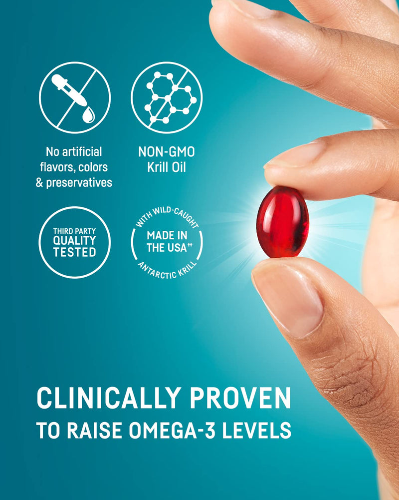 [Australia] - Kori Krill Oil Omega 3 Superior Absorption Oil Supplement, EPA & DHA, 600 mg, 60 Softgels 60 Count (Pack of 1) 