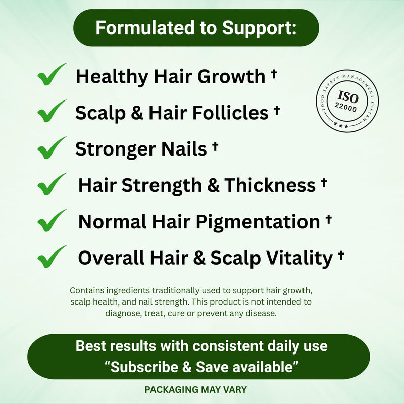 LikeLox Hair Growth Supplement for Women & Men – Biotin, Zinc, Silica & Iron | Thicker Strands & Reduced Thinning Support | Vegan Vitamins for Regrowth, Strength & Volume | UK Made