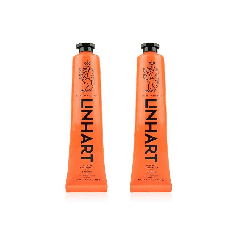 LINHART Whitening Toothpaste – Teeth Whitening, Enamel Strengthening Toothpaste with Mint Flavor (2 Pack) 3.4 Ounce (Pack of 2)