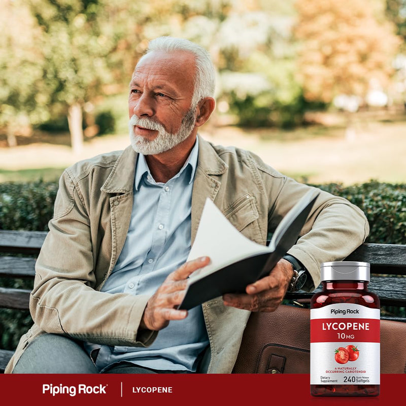 [Australia] - Piping Rock Lycopene 10mg | 240 Softgels | Non-GMO, Gluten Free Supplement 