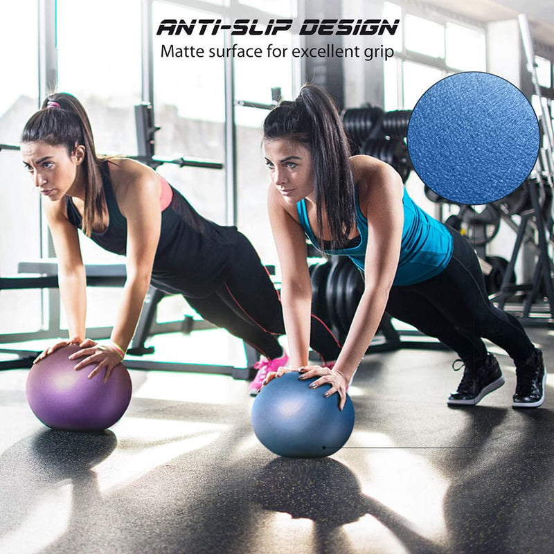 [Australia] - 9 Inch Exercise Pilates Ball Mini Exercise Barre Ball for Yoga,Stability Exercise Training Gym Anti Burst and Slip Resistant Balls Physical Therapy Improves Balance, Core Strength 1Purple 